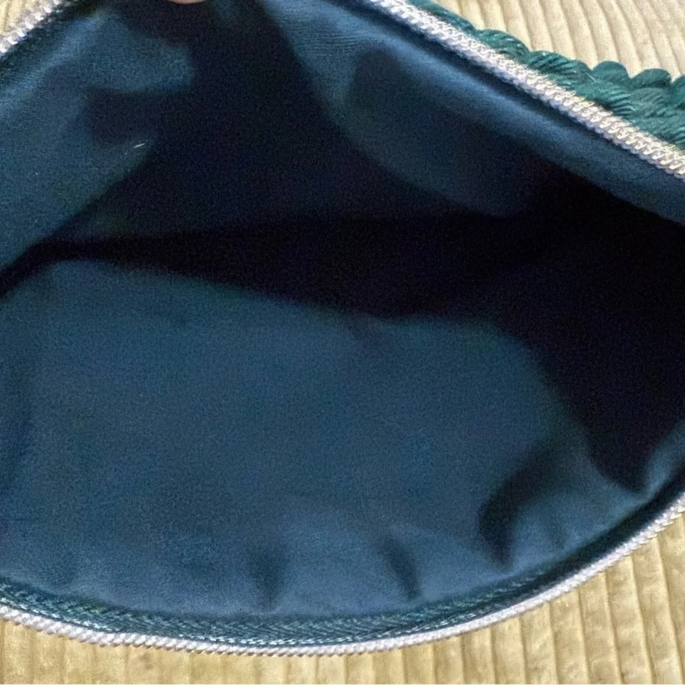 Bath & Body Works Teal Textured Velvet Collectible Clutch